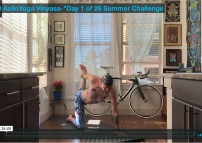 Vinyasa – Day 1 of 26 Summer Challenge