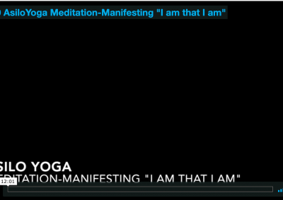 Meditation – Manifesting “I am That I am”