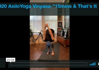 Vinyasa – 15 Minutes That’s It