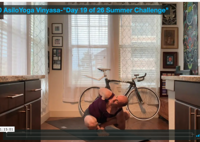 Vinyasa – Day 19 of 26 Summer Challenge