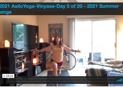 Vinyasa –  Day 5 of 20 – 2021 Summer Challenge 06.05.2021