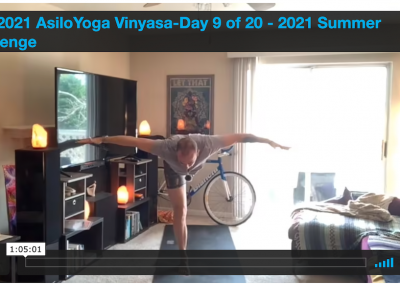 Vinyasa –  Day 9 of 20 – 2021 Summer Challenge 06.09.2021